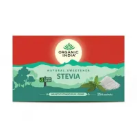 Стевия, натуральный сахарозаменитель, 25 пакетиков, Органик Индия; Stevia, 25 bags, Organic India